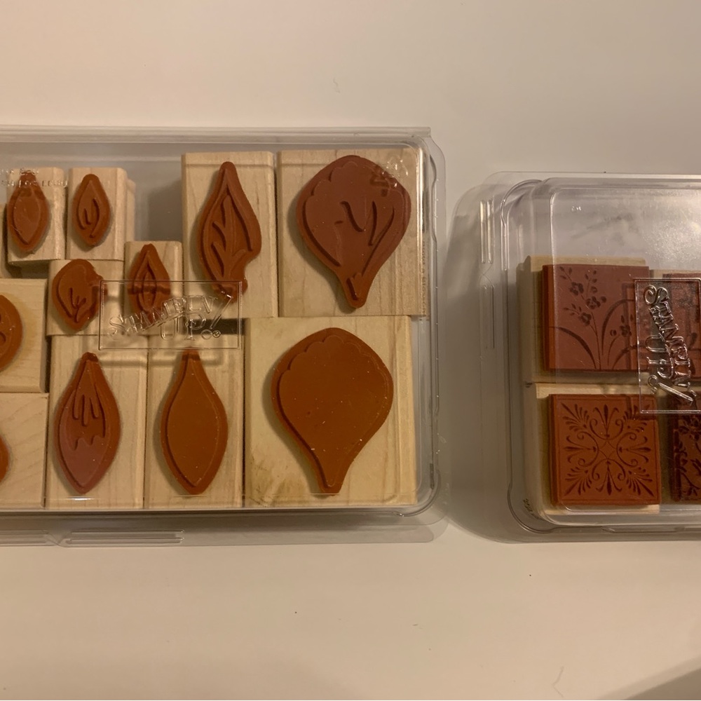 “Stamp n Up” 6 NEW Sets of 34 Red Rubber Wood Base stamps for Scrapbooking - Picture 4 of 16